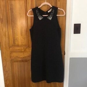 Ann Taylor Loft charcoal gray knit dress sz sm